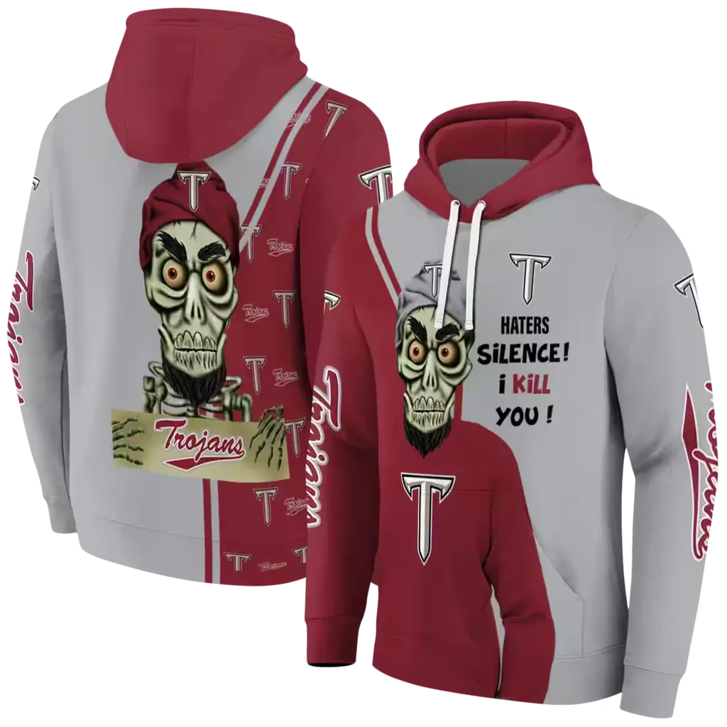 troy trojans achmed skull red hoodie fashion forward troy trojans achmed skull red hoodie fashion forward