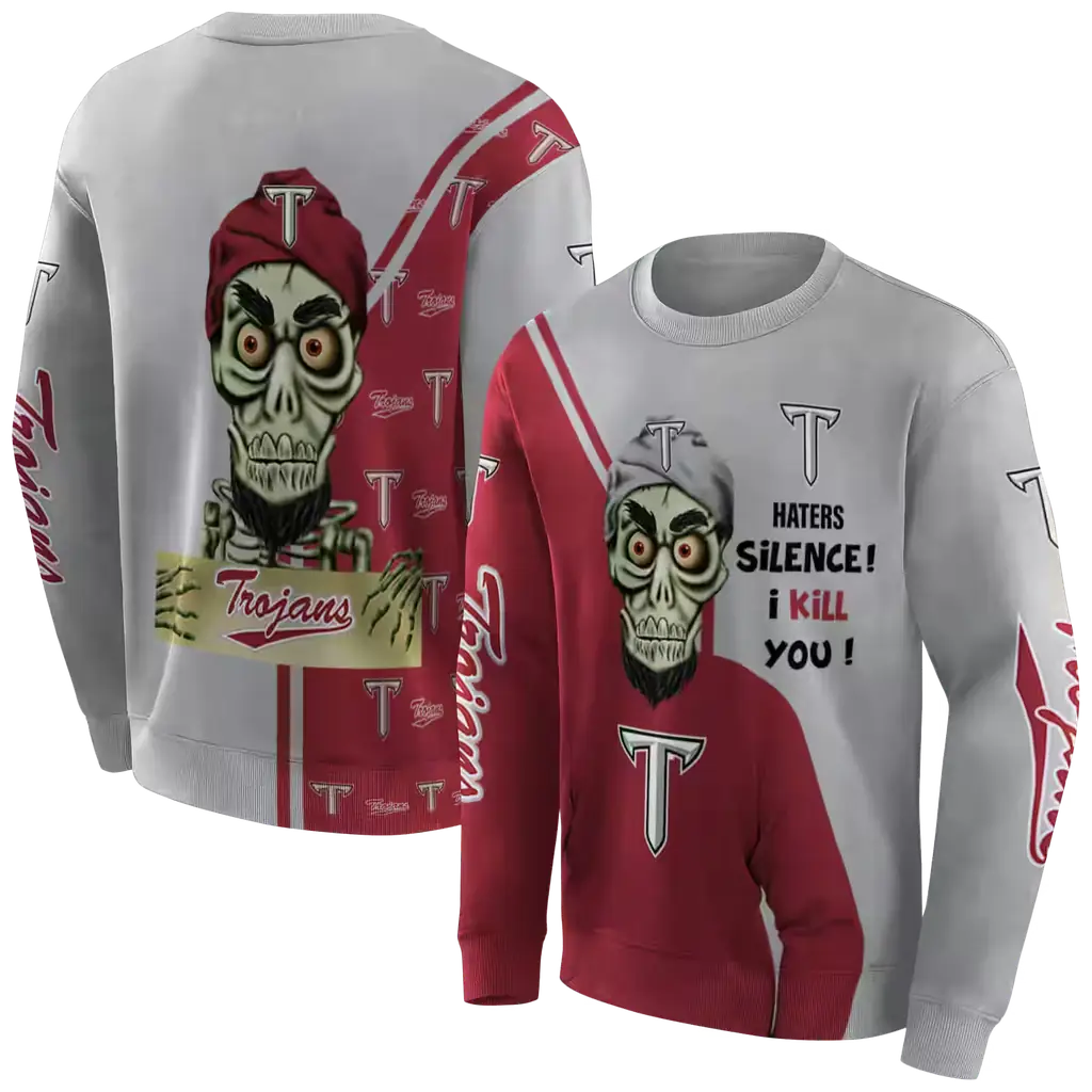 troy trojans achmed skull red hoodie premium grade troy trojans achmed skull red hoodie premium grade