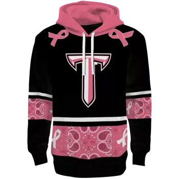 troy trojans awareness ribbon black pink hoodie best selling