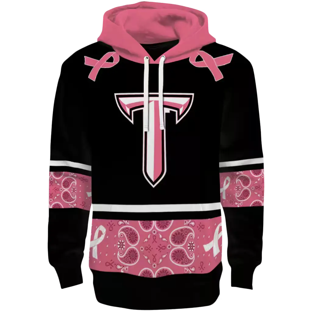 troy trojans awareness ribbon black pink hoodie best selling troy trojans awareness ribbon black pink hoodie best selling