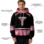 troy trojans awareness ribbon black pink hoodie best selling