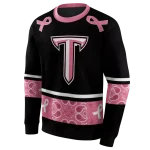 troy trojans awareness ribbon black pink hoodie best selling