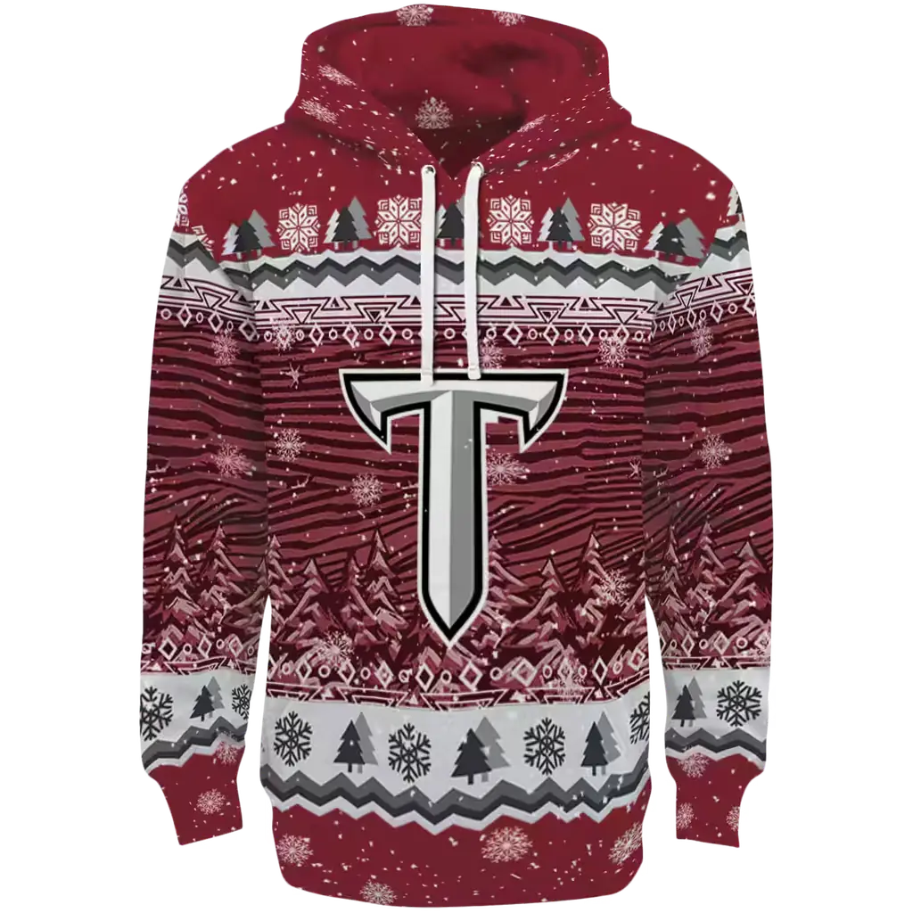 troy trojans christmas trees red hoodie best selling troy trojans christmas trees red hoodie best selling