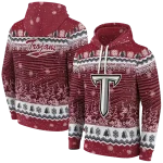 troy trojans christmas trees red hoodie best selling
