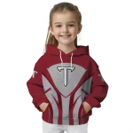 troy trojans concentric lines red black hoodie best selling