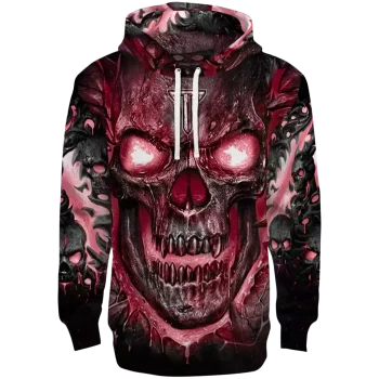 troy trojans demonic skull red black hoodie best selling