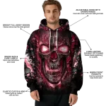 troy trojans demonic skull red black hoodie best selling