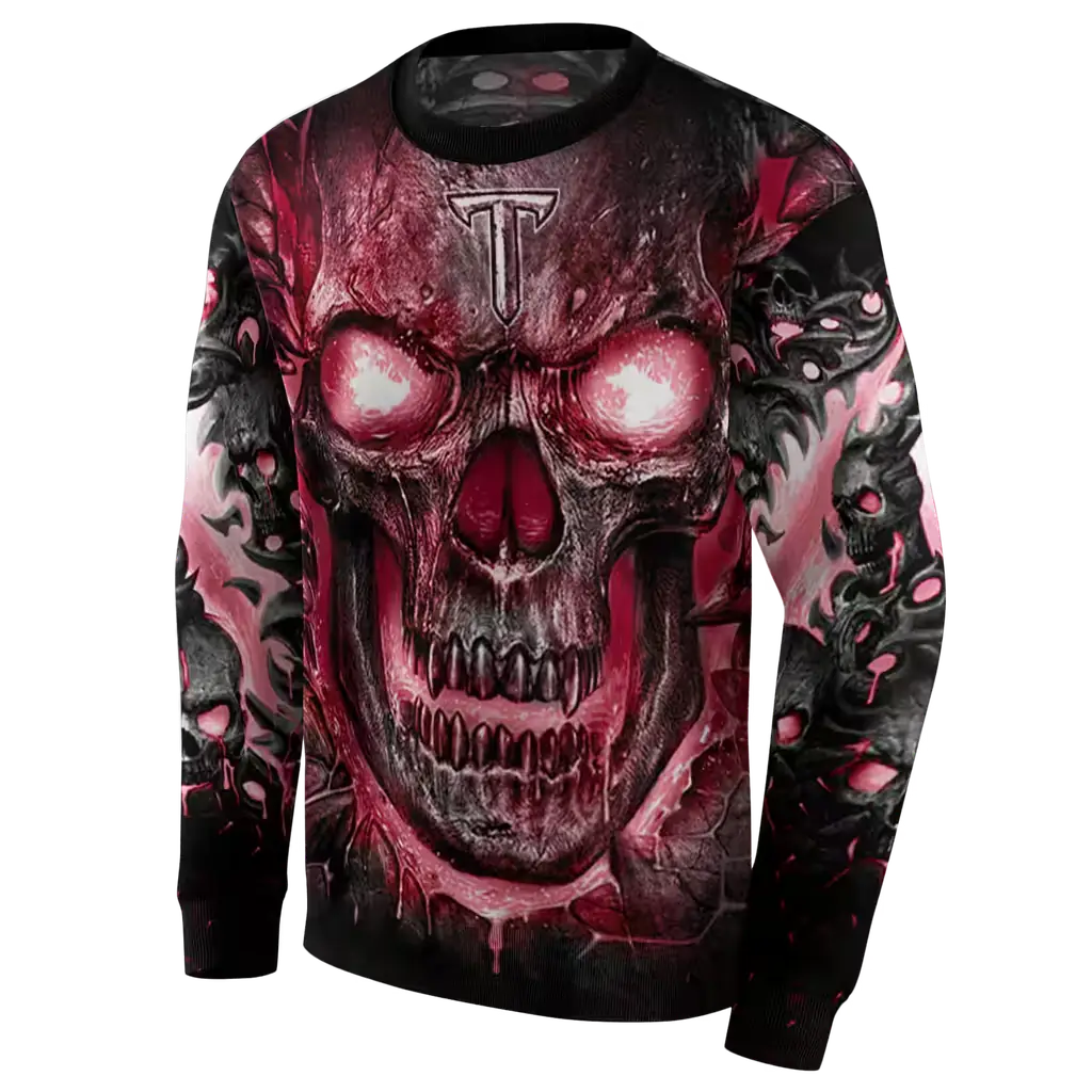 troy trojans demonic skull red black hoodie new arrival troy trojans demonic skull red black hoodie new arrival