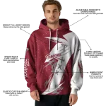 troy trojans dynamic slash red white hoodie best selling
