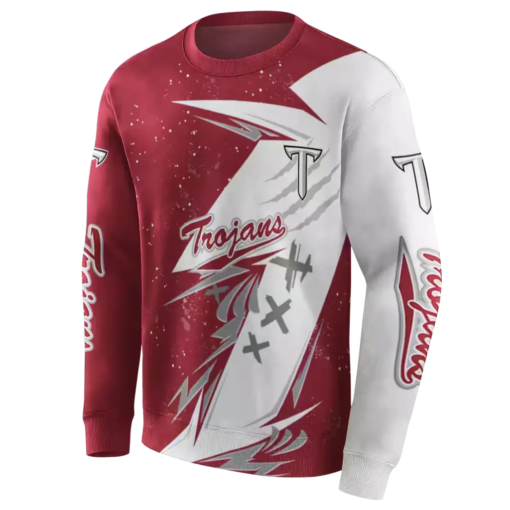 troy trojans dynamic slash red white hoodie new arrival troy trojans dynamic slash red white hoodie new arrival