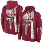 troy trojans football heartbeat red hoodie best selling