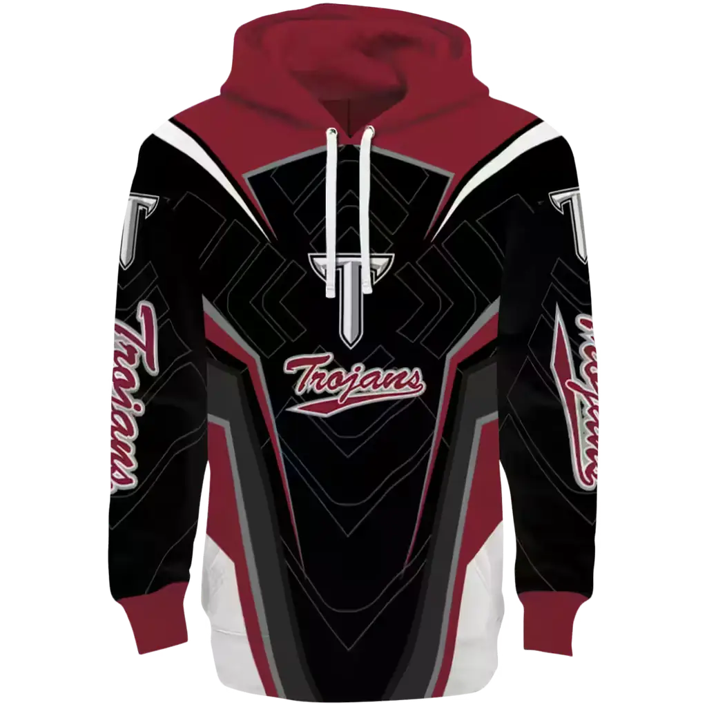 troy trojans futuristic pattern red black hoodie best selling troy trojans futuristic pattern red black hoodie best selling