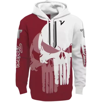 troy trojans graphic punisher red white hoodie best selling