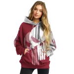 troy trojans graphic punisher red white hoodie best selling