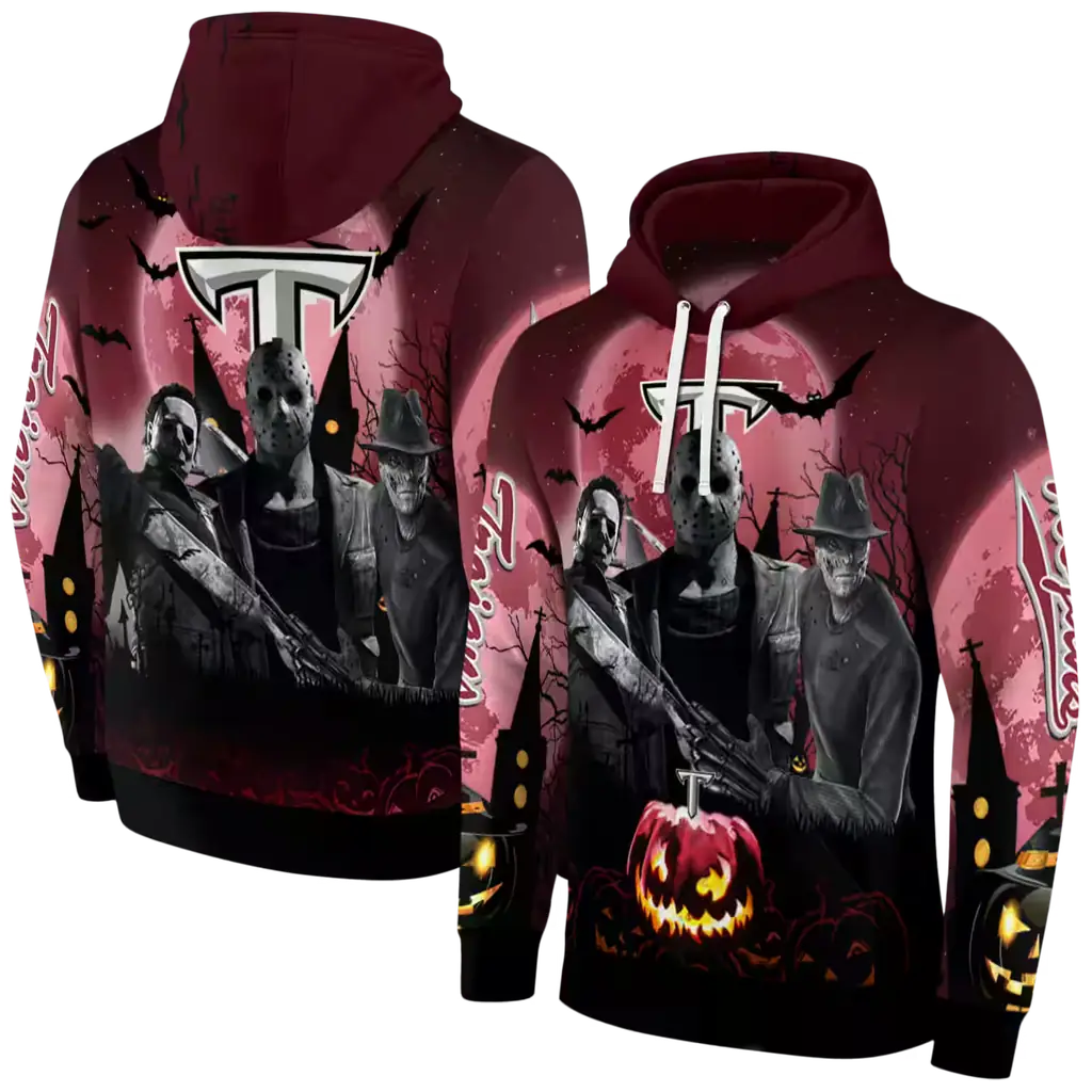 troy trojans halloween vibes red black hoodie fashion forward troy trojans halloween vibes red black hoodie fashion forward