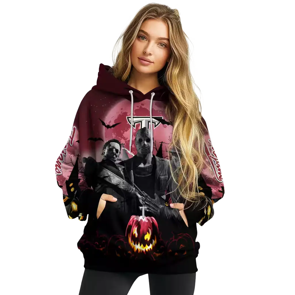 troy trojans halloween vibes red black hoodie high quality troy trojans halloween vibes red black hoodie high quality