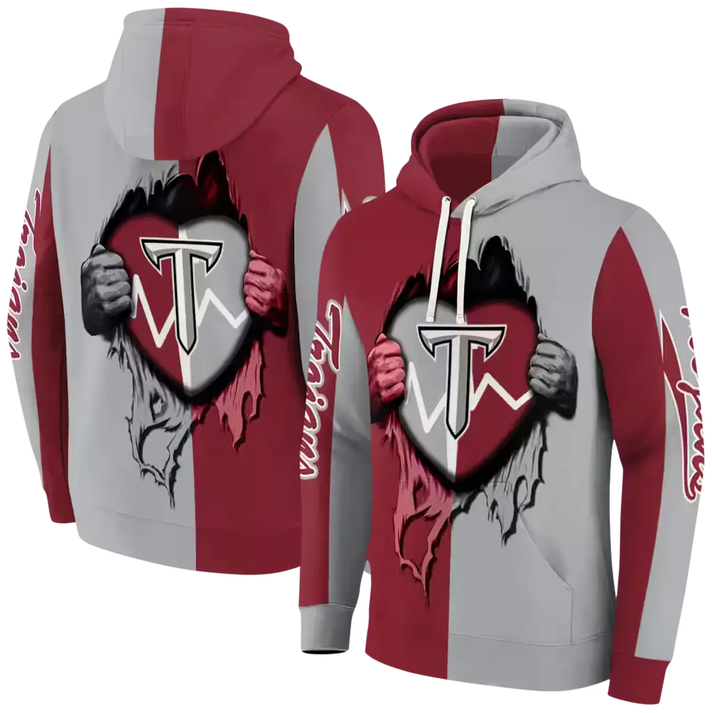 troy trojans heartbeat graphic red hoodie fashion forward troy trojans heartbeat graphic red hoodie fashion forward