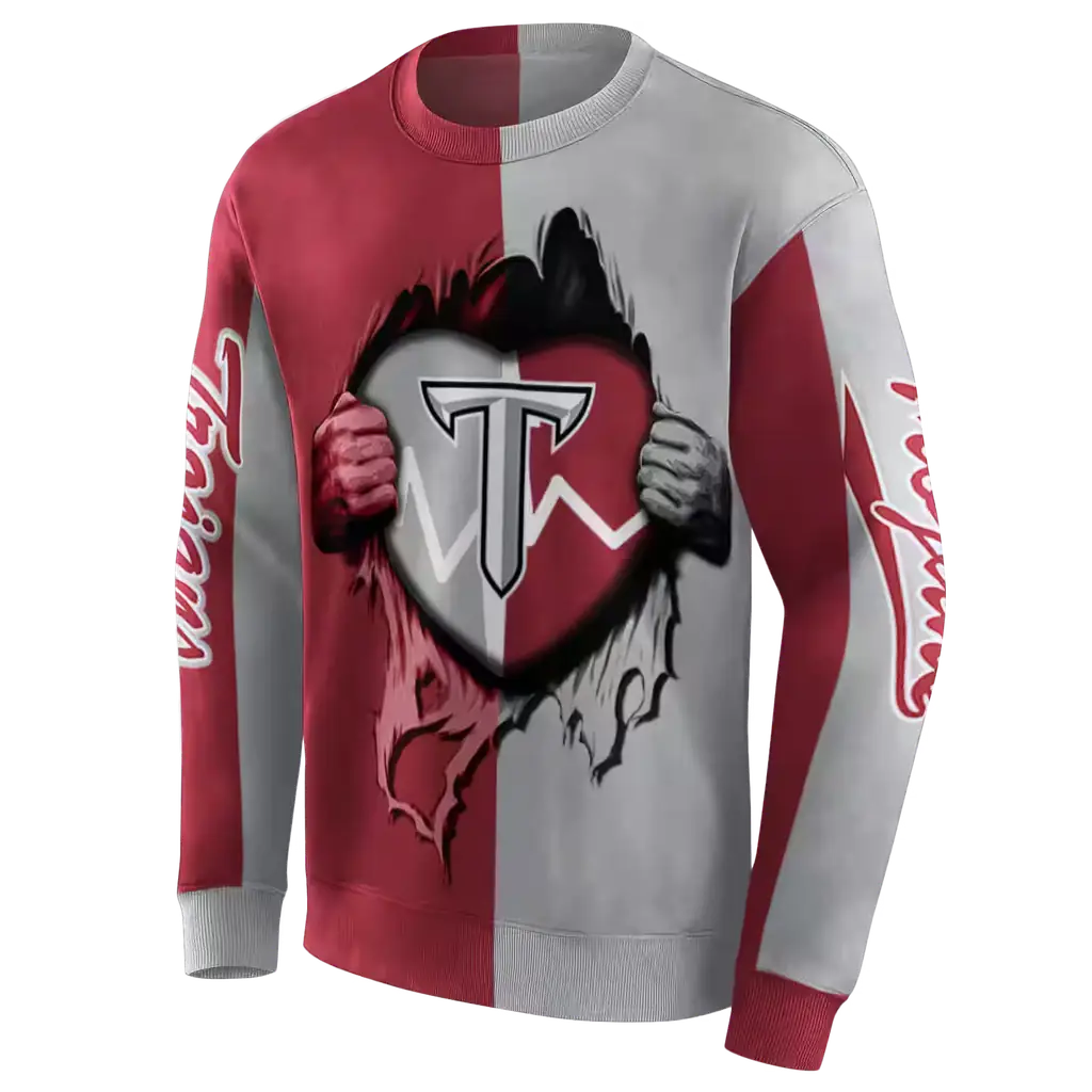 troy trojans heartbeat graphic red hoodie new arrival troy trojans heartbeat graphic red hoodie new arrival
