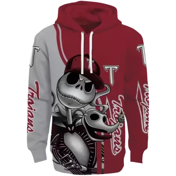 troy trojans jack skellington red hoodie best selling