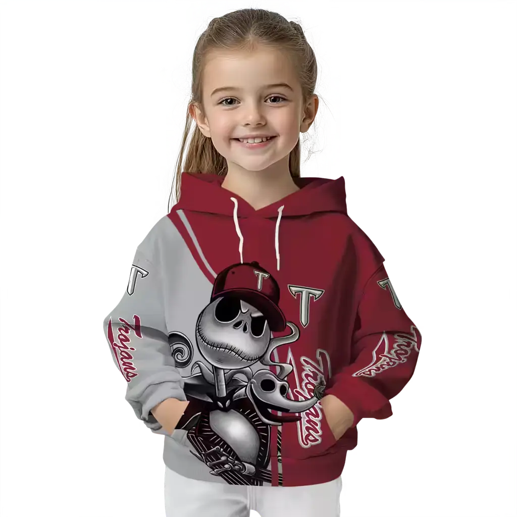 troy trojans jack skellington red hoodie top rated troy trojans jack skellington red hoodie top rated