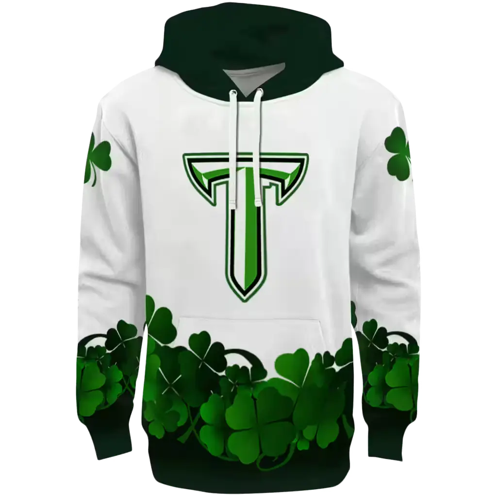 troy trojans lucky motif white green hoodie best selling troy trojans lucky motif white green hoodie best selling