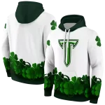 troy trojans lucky motif white green hoodie best selling