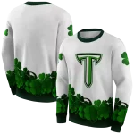 troy trojans lucky motif white green hoodie best selling