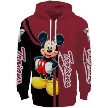 troy trojans mickey mouse red black hoodie best selling