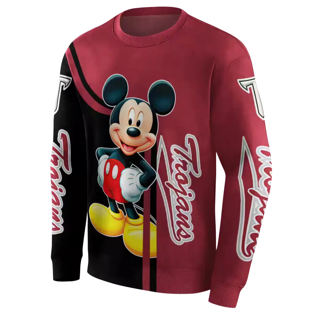 troy trojans mickey mouse red black hoodie new arrival troy trojans mickey mouse red black hoodie new arrival