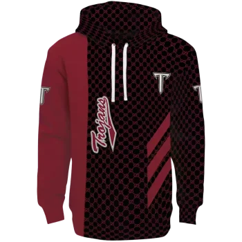 troy trojans monogram pattern red hoodie best selling