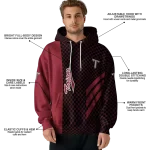 troy trojans monogram pattern red hoodie best selling