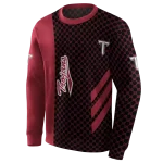 troy trojans monogram pattern red hoodie best selling
