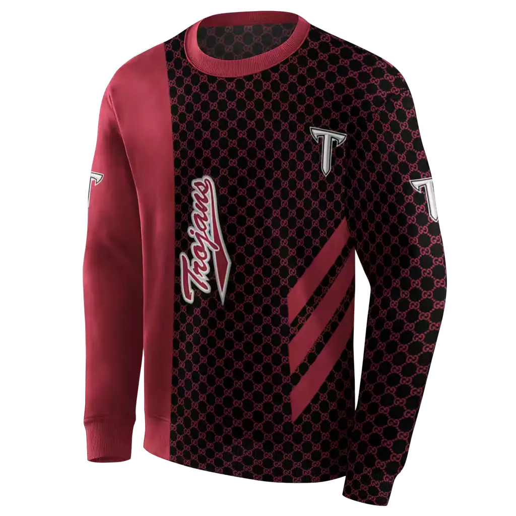 troy trojans monogram pattern red hoodie new arrival troy trojans monogram pattern red hoodie new arrival