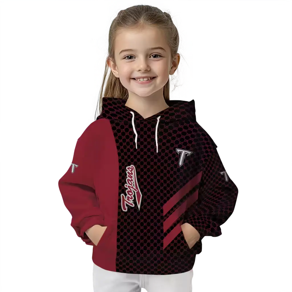 troy trojans monogram pattern red hoodie top rated troy trojans monogram pattern red hoodie top rated