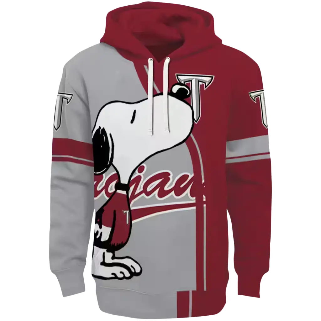 troy trojans playful snoopy red hoodie best selling troy trojans playful snoopy red hoodie best selling