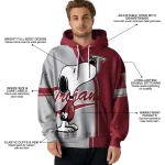 troy trojans playful snoopy red hoodie best selling