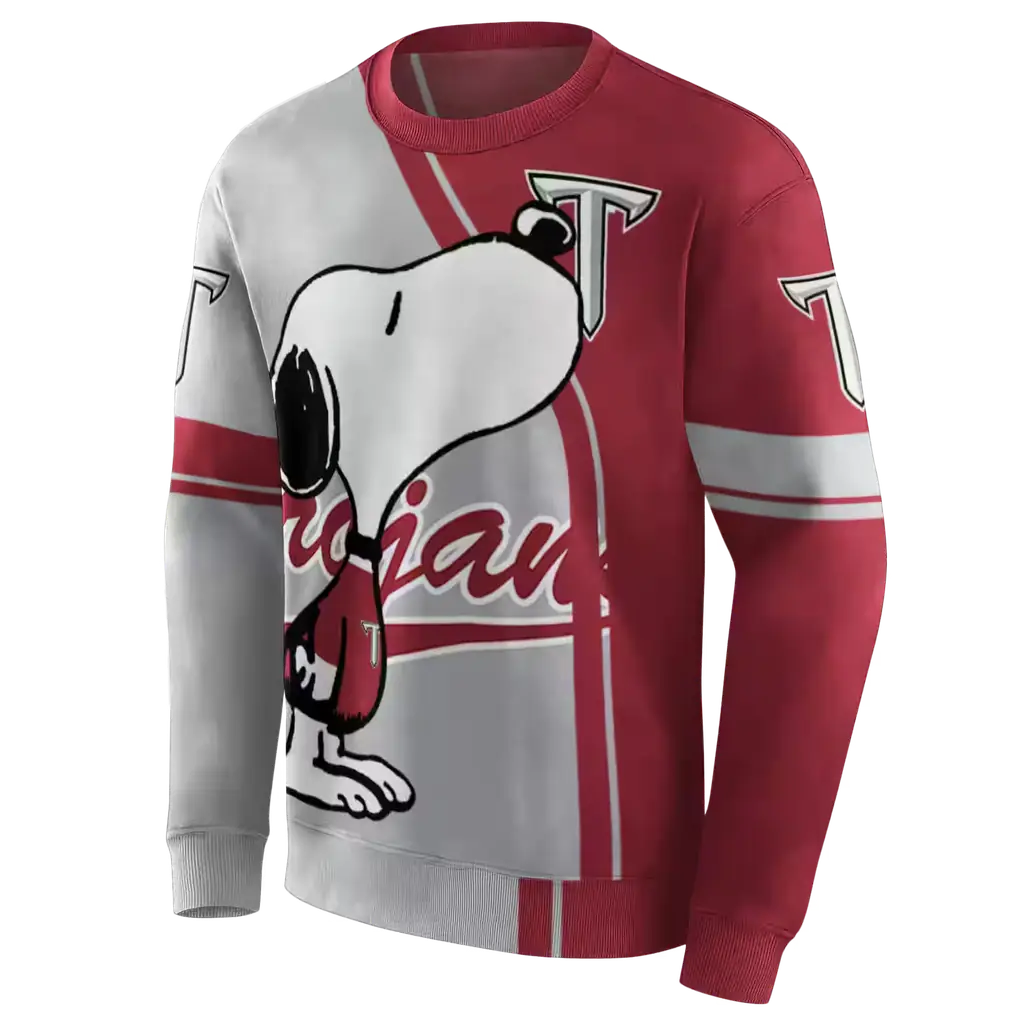 troy trojans playful snoopy red hoodie new arrival troy trojans playful snoopy red hoodie new arrival