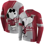 troy trojans playful snoopy red hoodie best selling