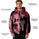 troy trojans skull motif red black hoodie best selling