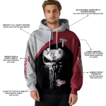 troy trojans skull punisher grey black hoodie best selling