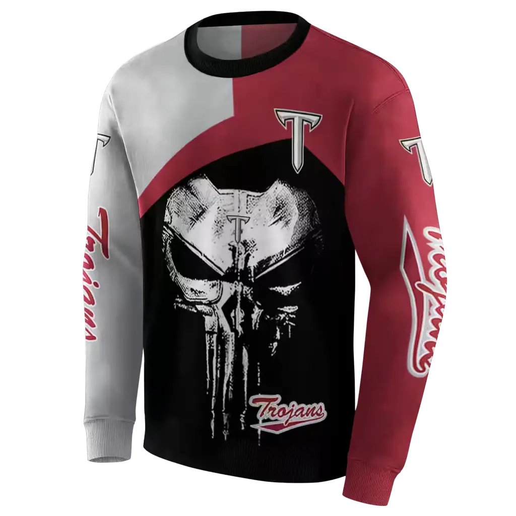 troy trojans skull punisher grey black hoodie new arrival troy trojans skull punisher grey black hoodie new arrival