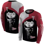 troy trojans skull punisher grey black hoodie best selling