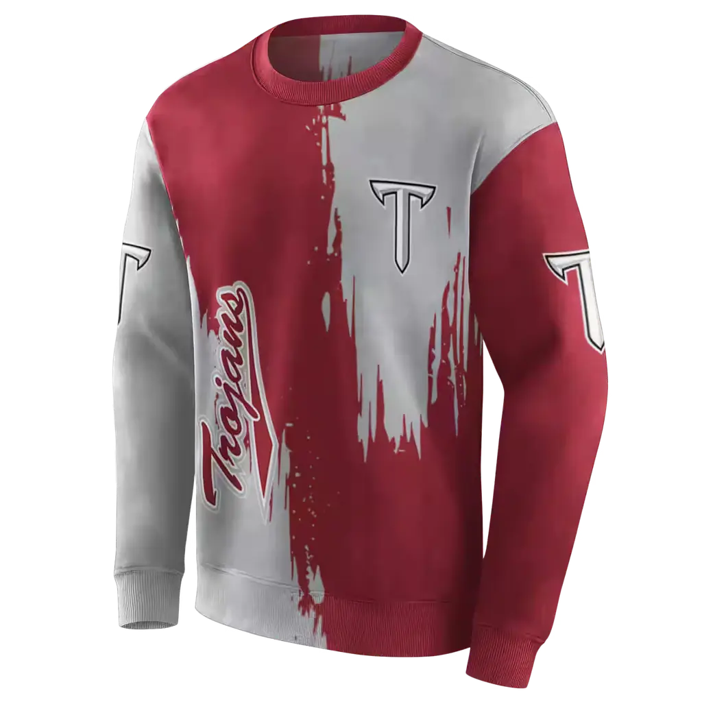 troy trojans splatter effect red hoodie new arrival troy trojans splatter effect red hoodie new arrival