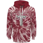 troy trojans tie dye pattern red hoodie best selling