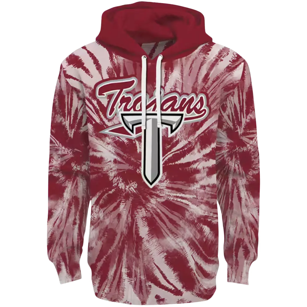 troy trojans tie dye pattern red hoodie best selling troy trojans tie dye pattern red hoodie best selling