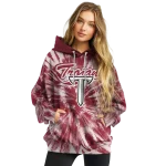 troy trojans tie dye pattern red hoodie best selling