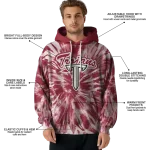 troy trojans tie dye pattern red hoodie best selling