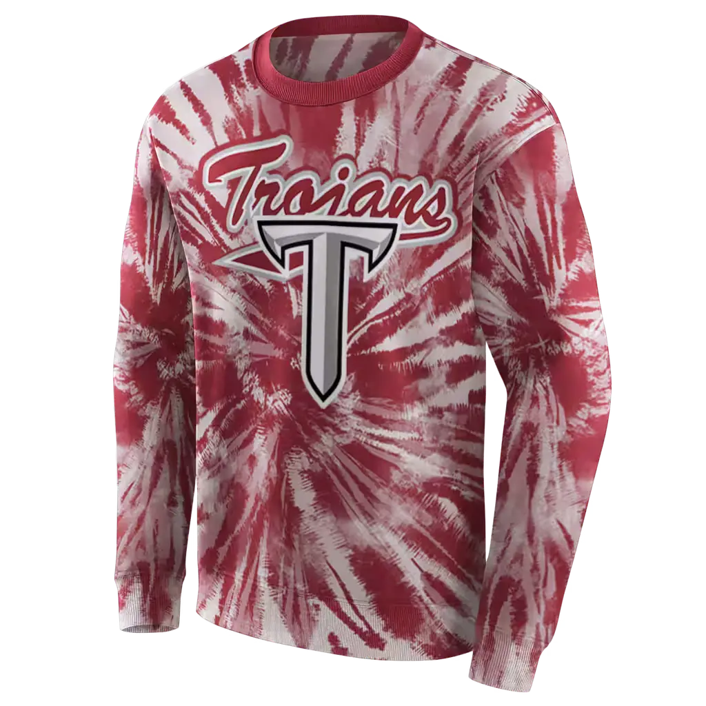 troy trojans tie dye pattern red hoodie new arrival troy trojans tie dye pattern red hoodie new arrival
