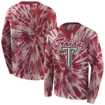 troy trojans tie dye pattern red hoodie best selling