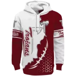 troy trojans triangular pattern red white hoodie best selling